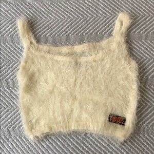 Unif Fuzzy Crop Top